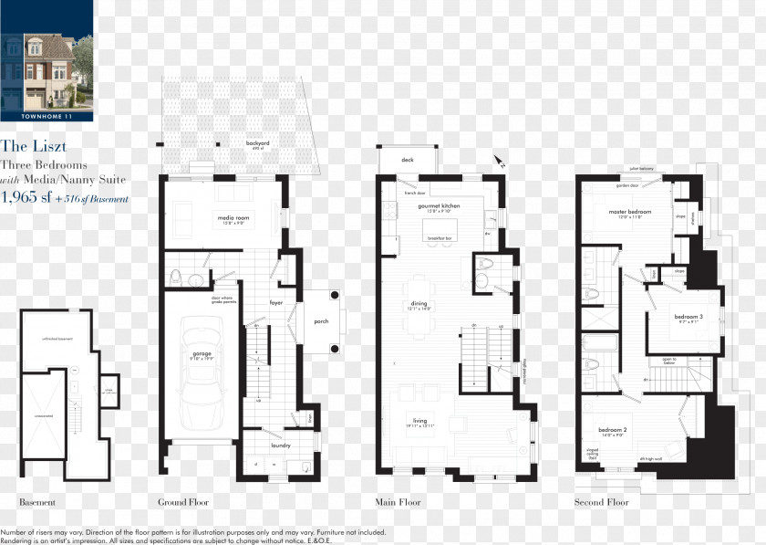 Apartment Floor Plan Mississauga Storey Townhouse PNG