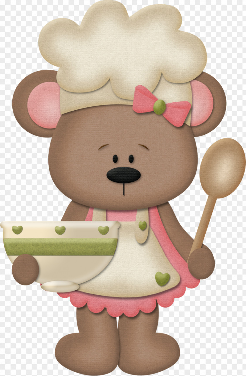 Bear Cooking Chef Clip Art PNG