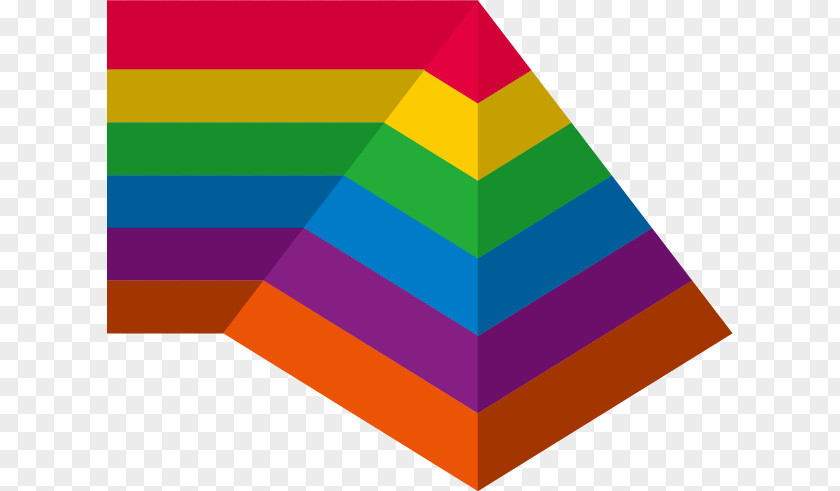 Colorful Pyramid Designer Graphic Design PNG