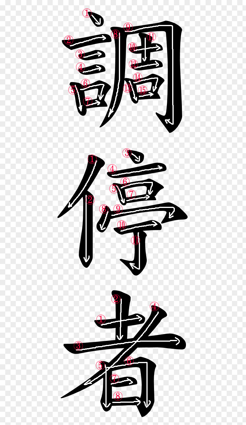 Japanese Kanji Calligraphy Hiragana Stroke Order PNG