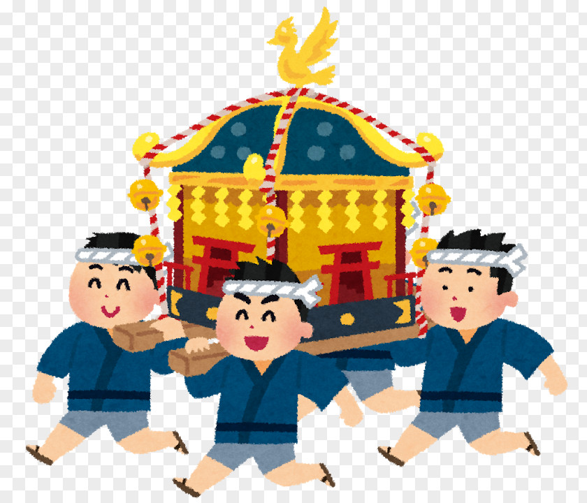 People. Hōnen Matsuri Mikoshi Hokkaido Shrine Festival Shinto PNG