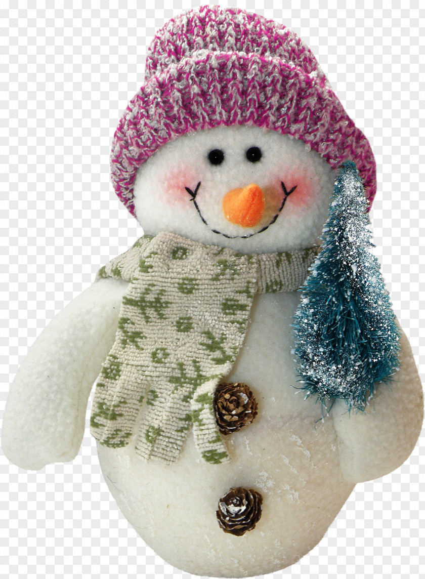 Pretty Snowman Scarf Hat PNG