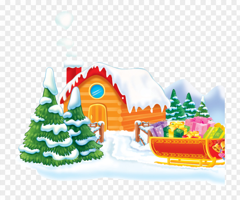 House,snowflake,Creative Holiday Christmas Santa Claus Greetings Happiness PNG