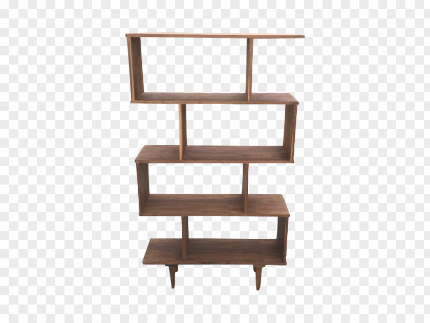 Midcentury Modern Shelf Furniture Mid-century Bookcase PNG