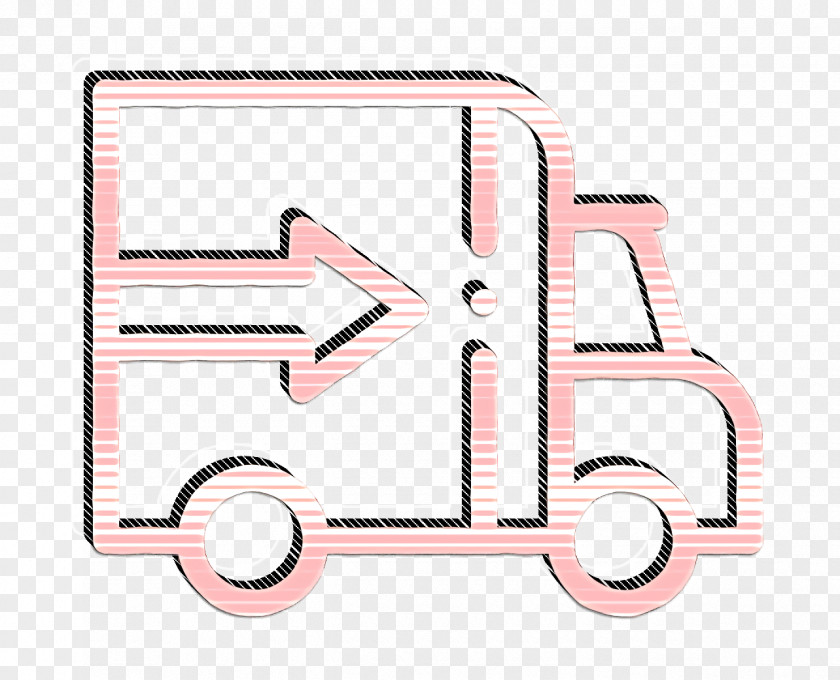 Online Shopping Icon Delivery Truck Logistic PNG