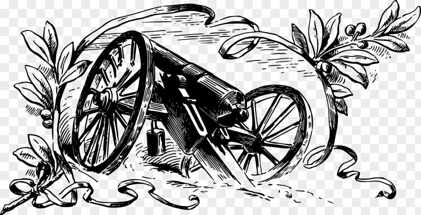 Vector Damaged Mountain Artillery American Civil War T-shirt Cannon Weapon Clip Art PNG