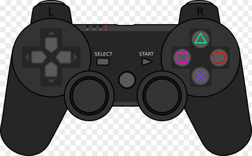 Games PlayStation 3 4 Joystick Game Controllers Clip Art PNG