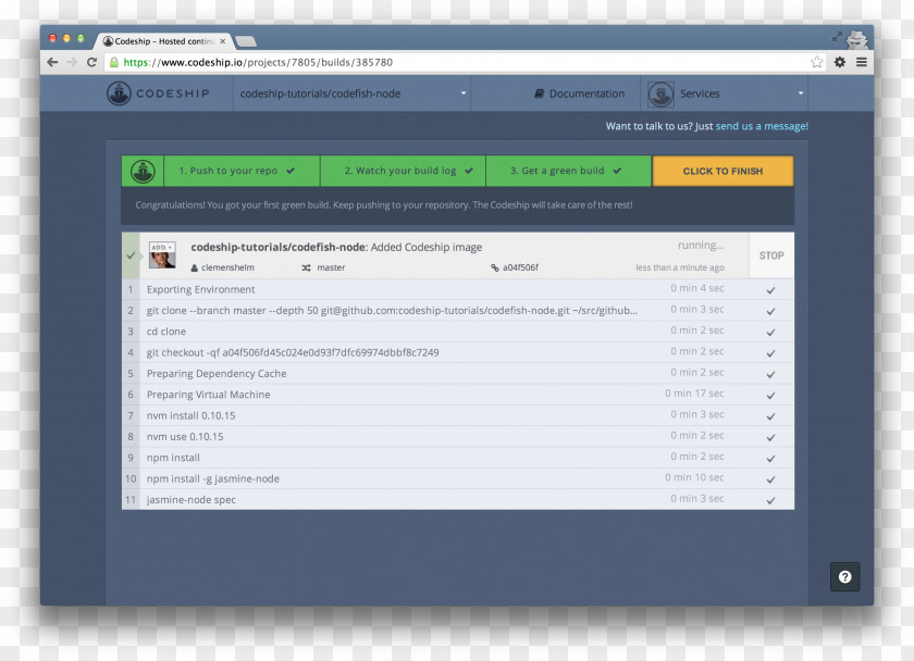 Github Continuous Integration Computer Software GitHub Node.js Screenshot PNG