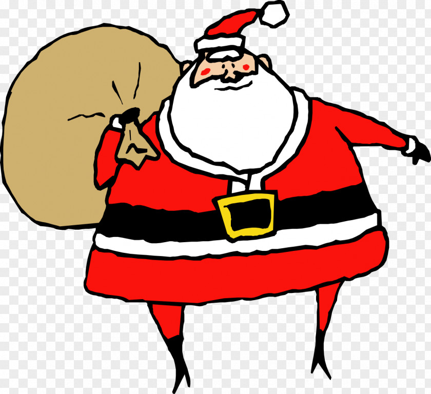 Mrs. Cliparts Santa Claus Rudolph Christmas Clip Art PNG
