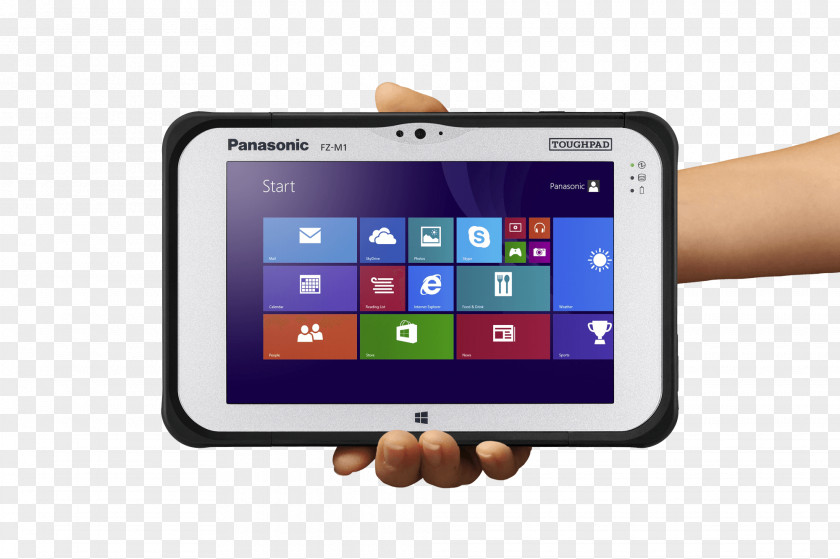 Tablet In Hand Image Panasonic Toughpad Rugged Computer Intel Core I5 Toughbook PNG