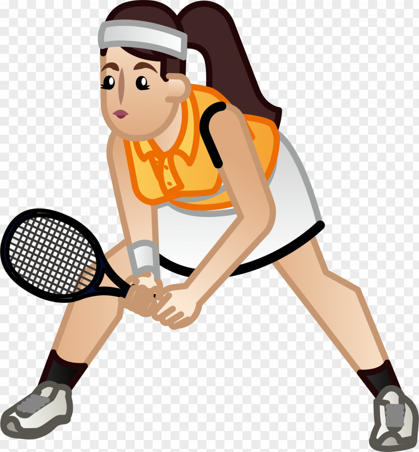 Tennis Defensive Action Clip Art PNG