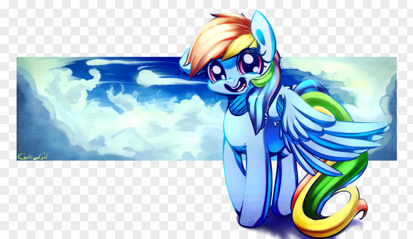 Watercolor Rainbow Dash Daring Don't Pony Allmystery PNG