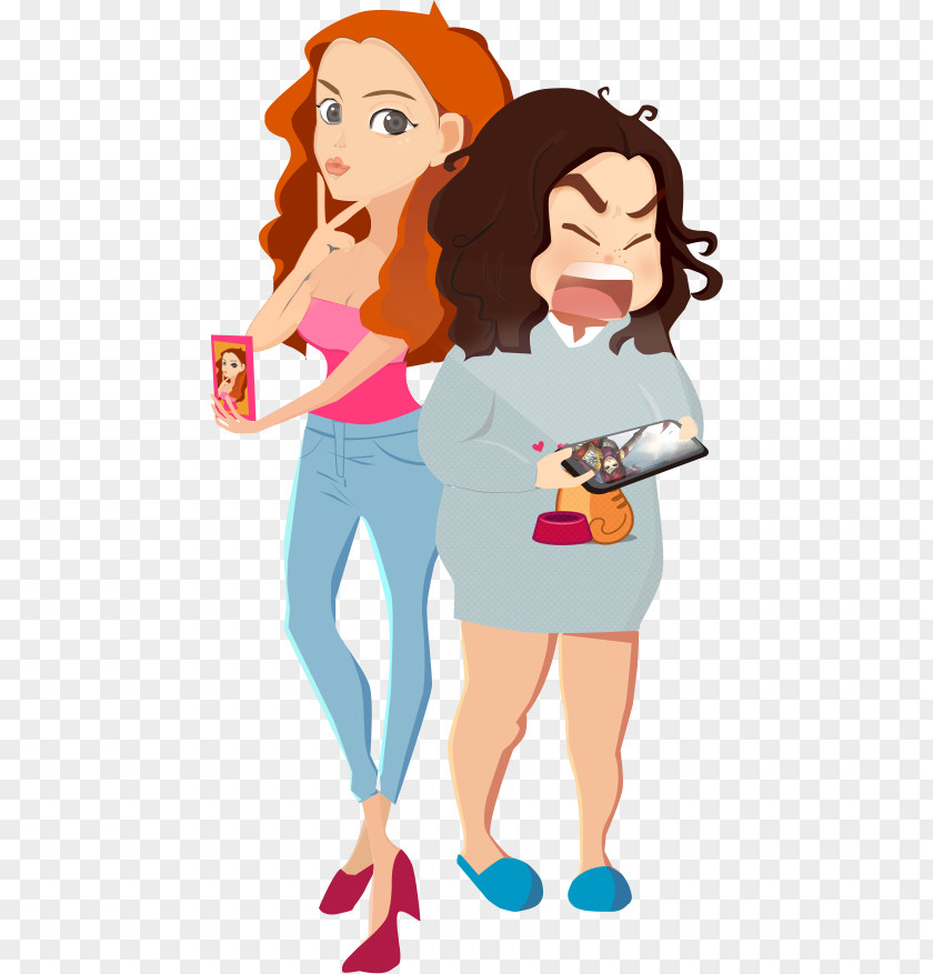 Women Are And Men Woman Cartoon Illustration PNG