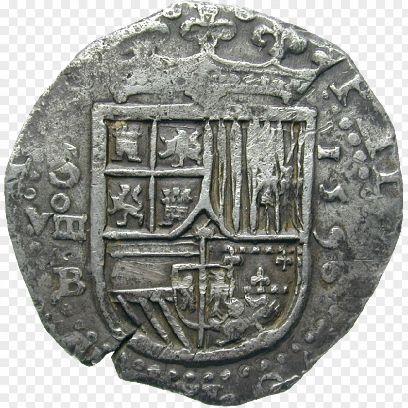 Coin Spain Spanish Dollar Silver Dutch Guilder PNG