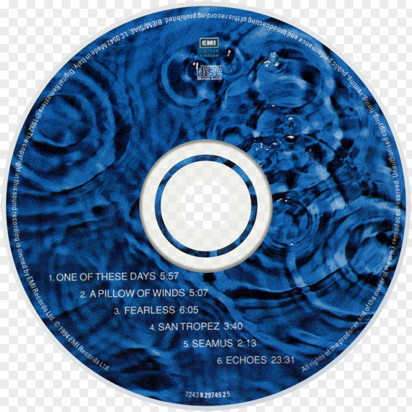 Pinkfloyd Compact Disc Meddle A Momentary Lapse Of Reason Tour Pink Floyd Atom Heart Mother PNG