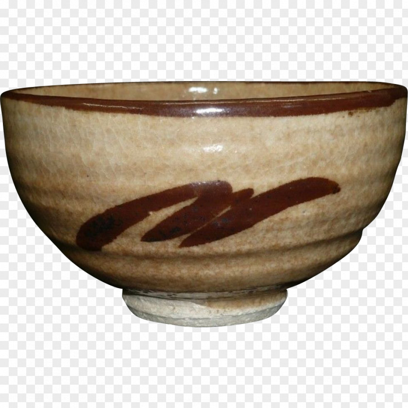 Tea Vintage Karatsu Ware Pottery Ceramic Bowl PNG