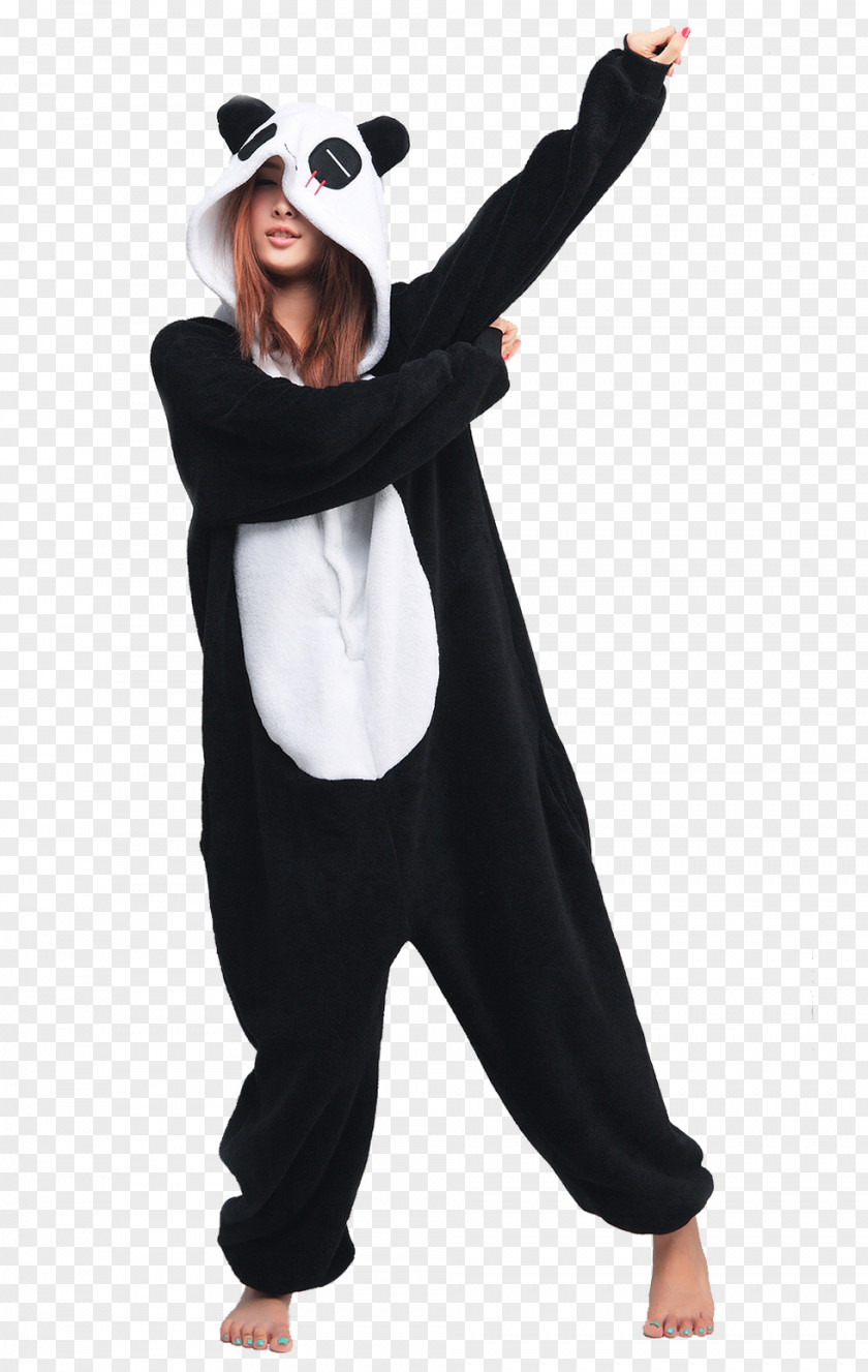 Bear Giant Panda Slipper Pajamas Kigurumi PNG