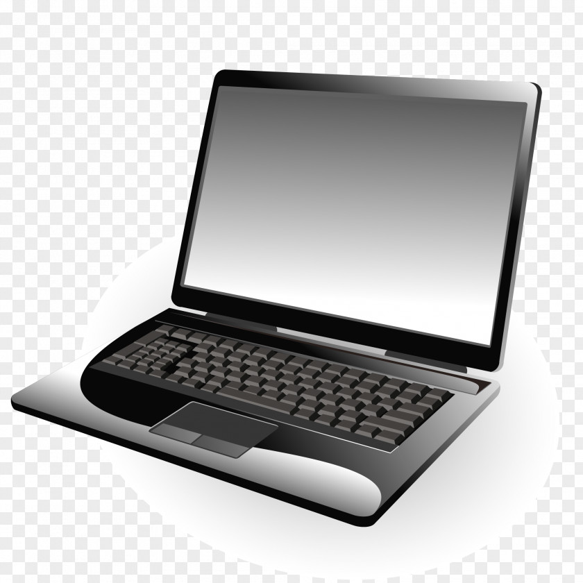 Black Laptop Vector Icon PNG