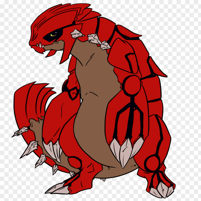 Groudon Clip Art Illustration Decapods Demon RED.M PNG