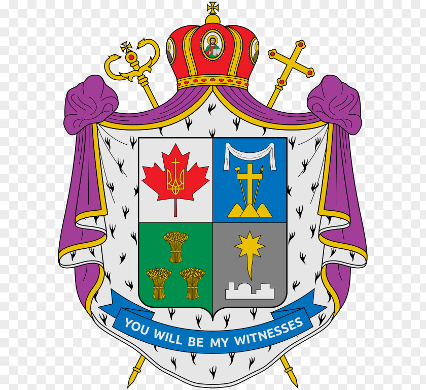 Metropolitan Bishop Ukrainian Greek Catholic Church Coat Of Arms Eparchy PNG