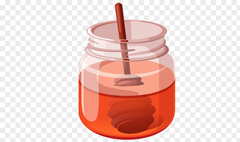 Vector Cartoon Honey Coffee Icon PNG