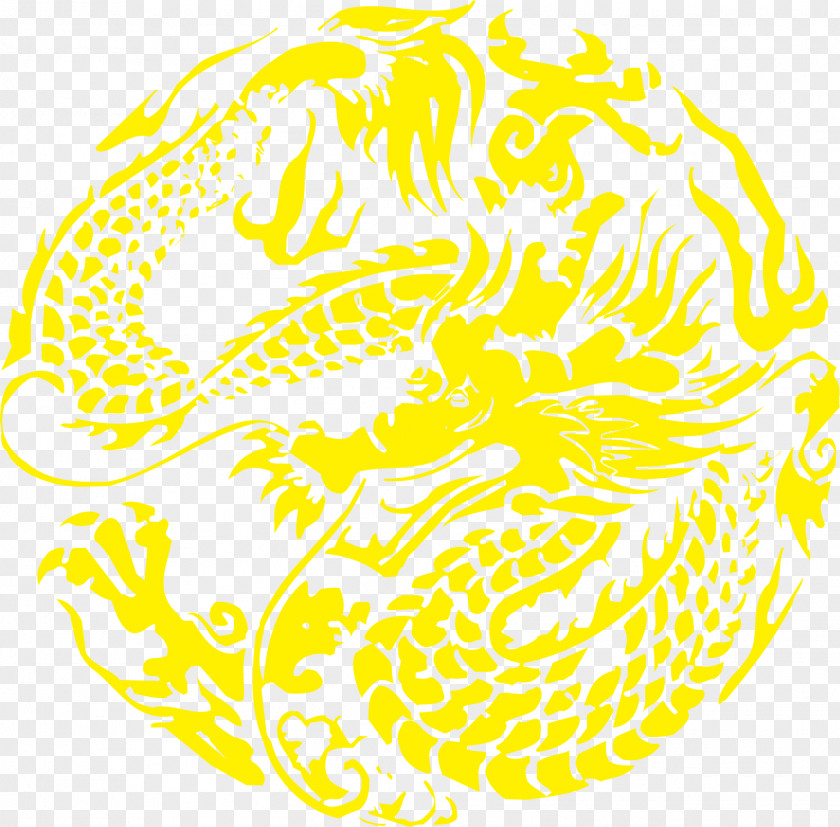 Vector Chinese Dragon Icon China Paper Cutting Papercutting PNG