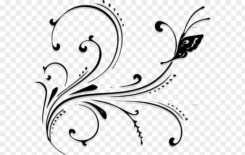 Frilly Scroll Cliparts Floral Design Art Clip PNG