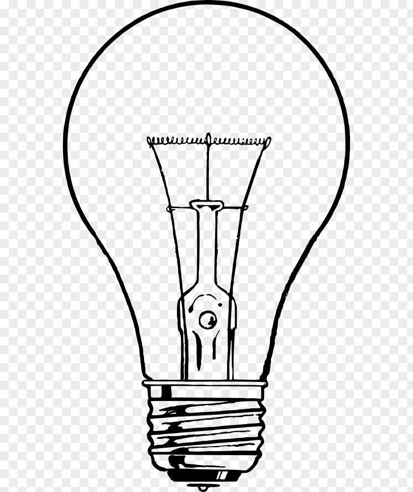 Lamp Incandescent Light Bulb Drawing Line Art PNG