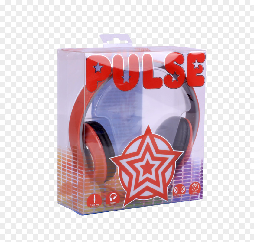 Red Headphones Plastic PNG