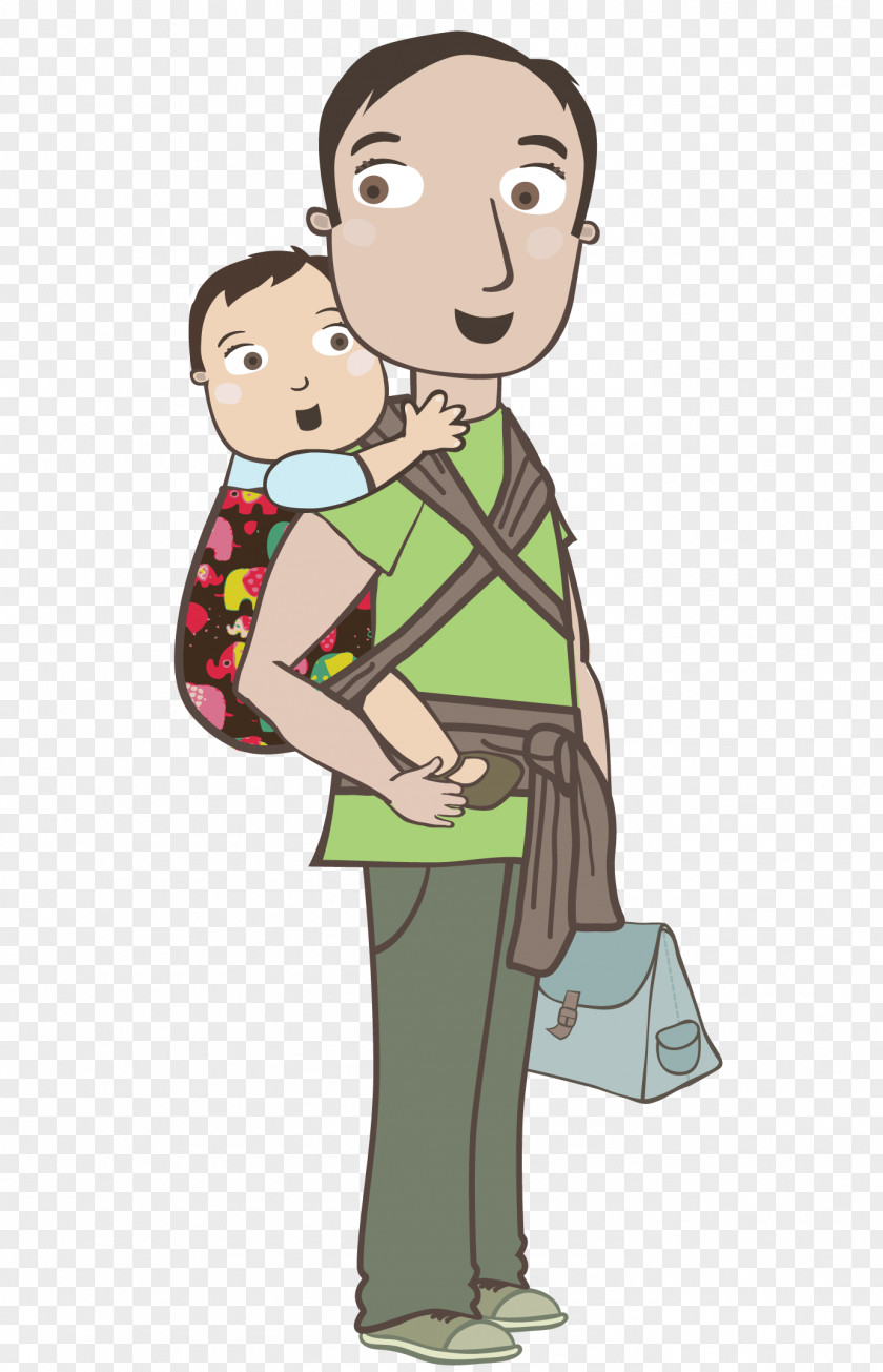 Child Son Father Parent Baby Sling PNG