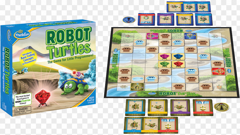 Engineering Perspective Think Fun Robot Turtles Board Game PNG