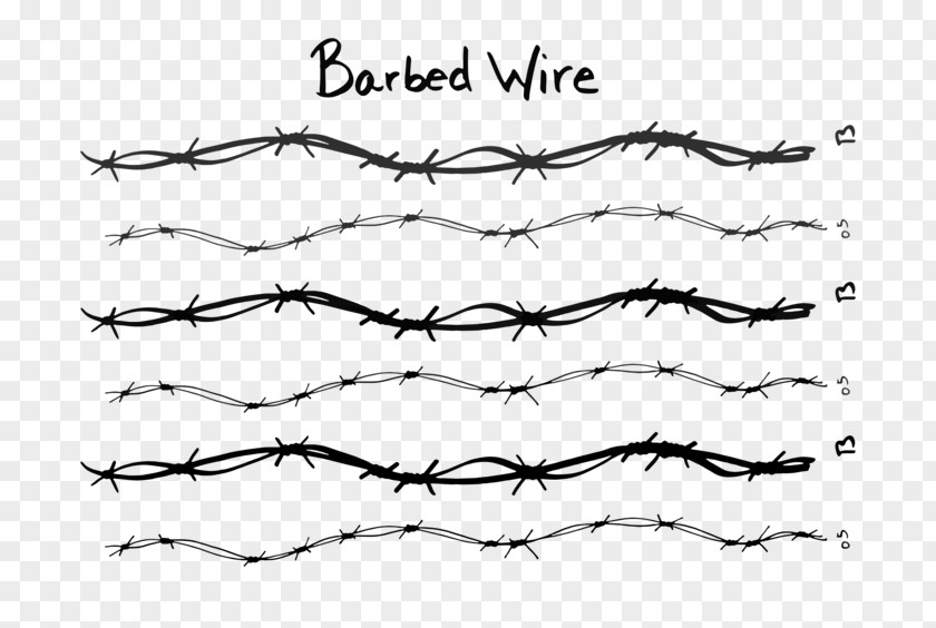 Line Barbed Wire Point Angle Font PNG