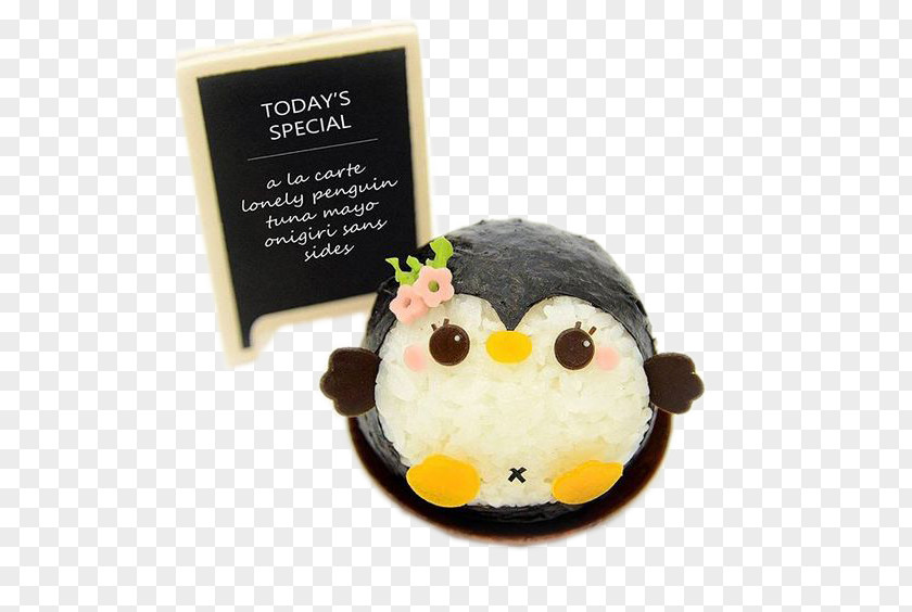 Little Penguin Balls Bento Onigiri Food Meal PNG