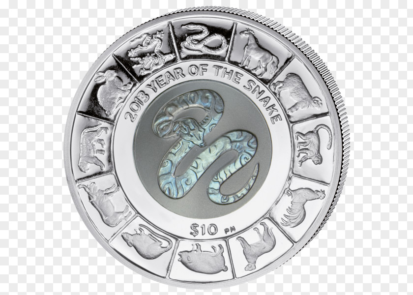 Year Of The Snake Silver Coin British Virgin Islands United Kingdom PNG