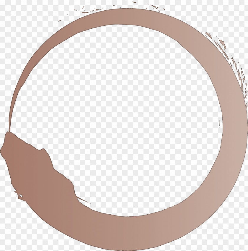 Brown Circle Beige Oval PNG