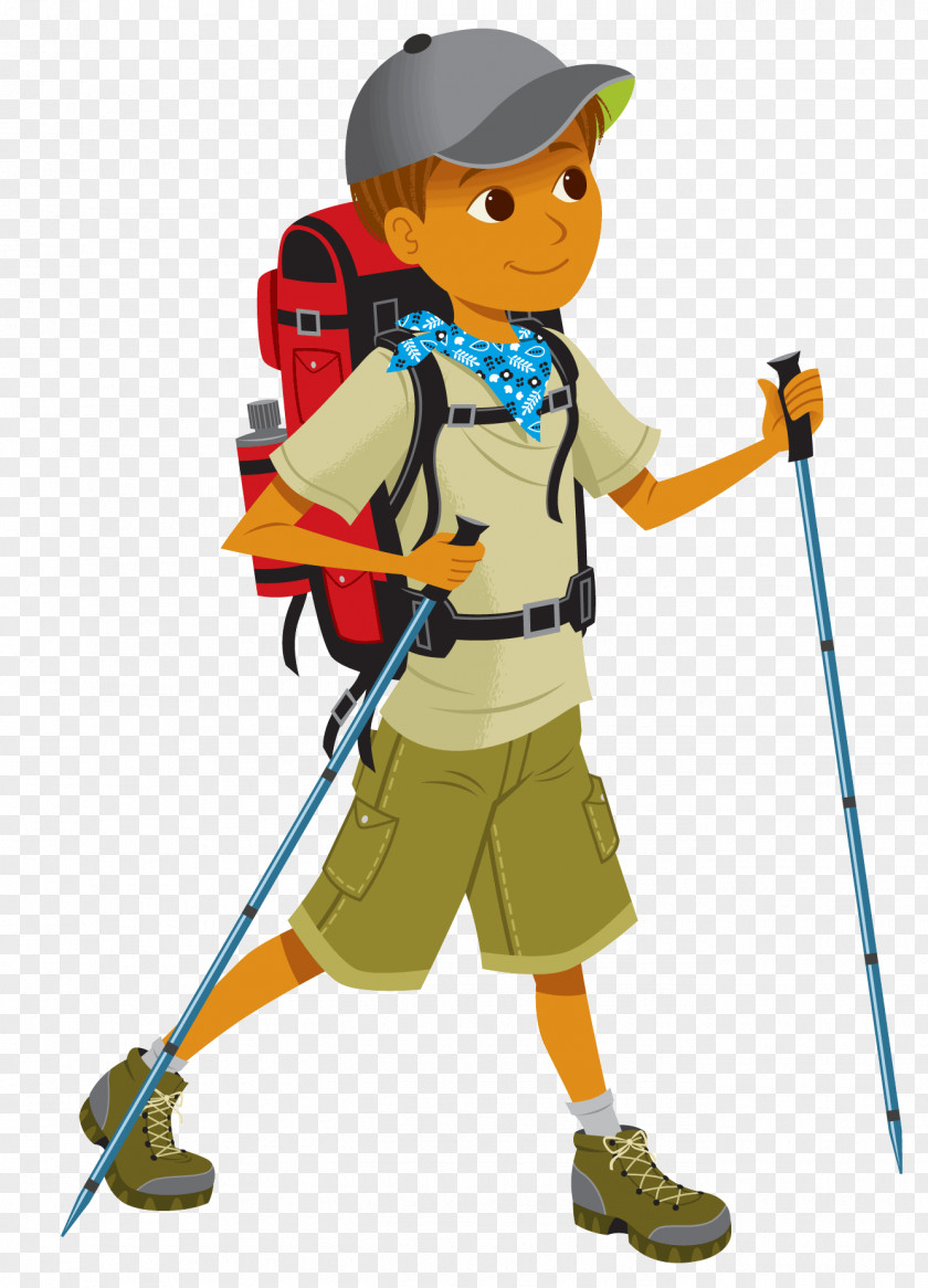 Climbing Mount Kilimanjaro Mountaineering Cartoon Clip Art PNG