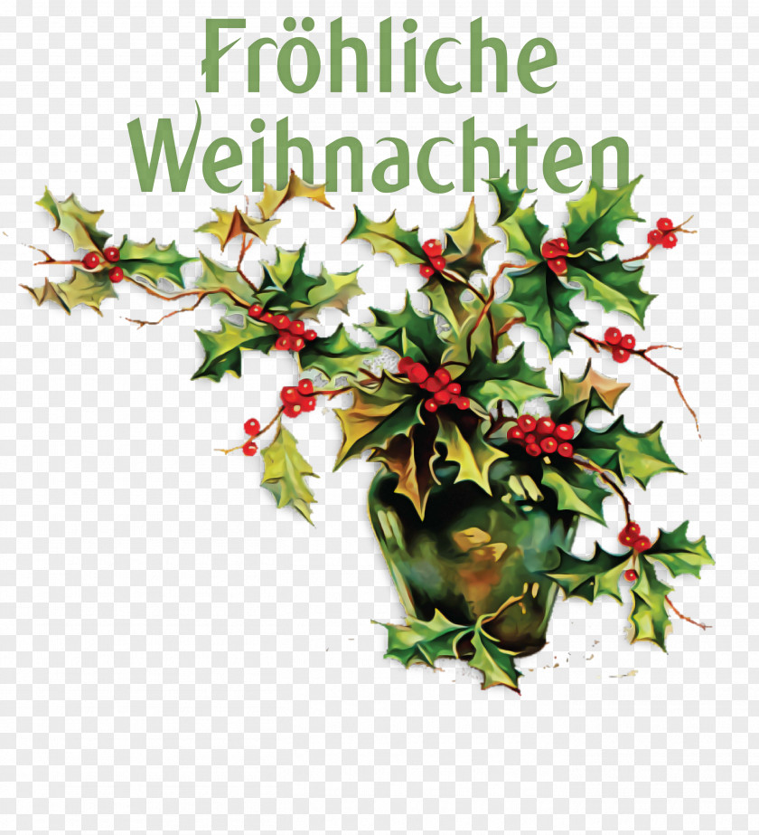 Frohliche Weihnachten Merry Christmas PNG