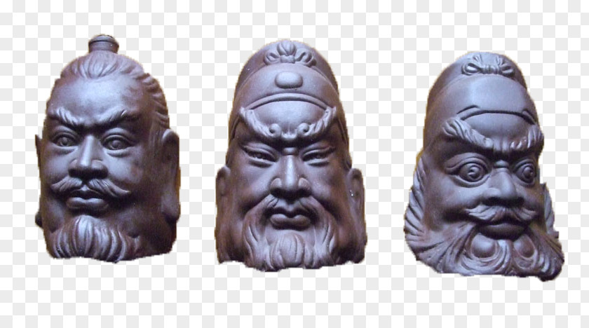 Liu Bei, Guan Yu, Zhang Fei, Purple Wine Bottle Oath Of The Peach Garden Download PNG