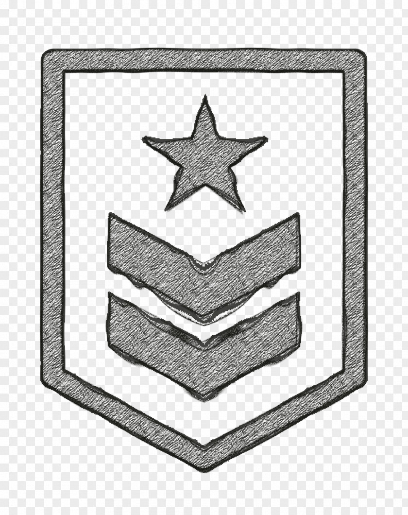 Rank Icon Military Fill Shapes PNG