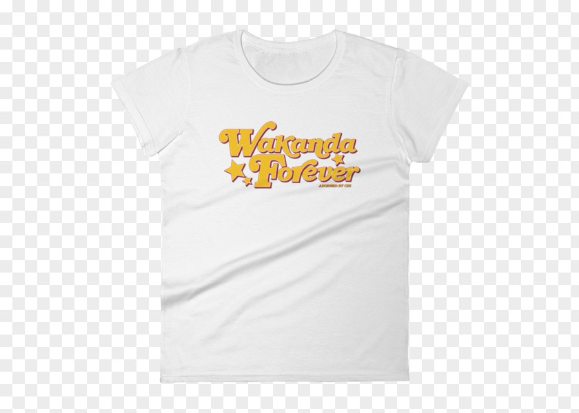 Wakanda Forever Printed T-shirt Sleeve Neckline PNG