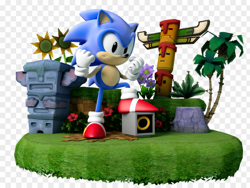 GRASS HILLS Sonic The Hedgehog 2 Dash Game 3D PNG