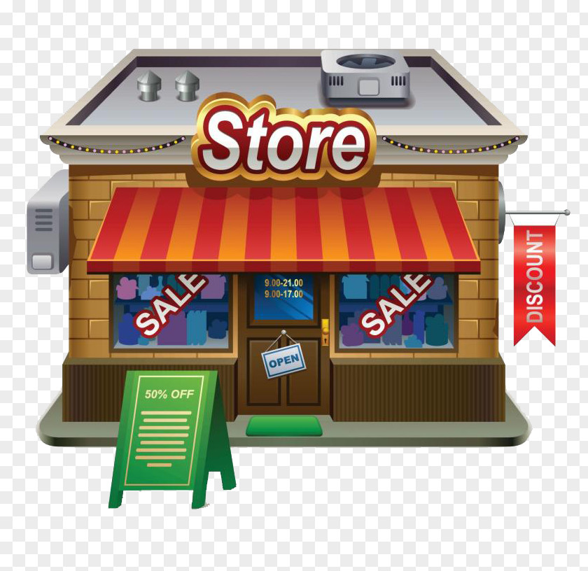Grocery Store Shopping Clip Art PNG