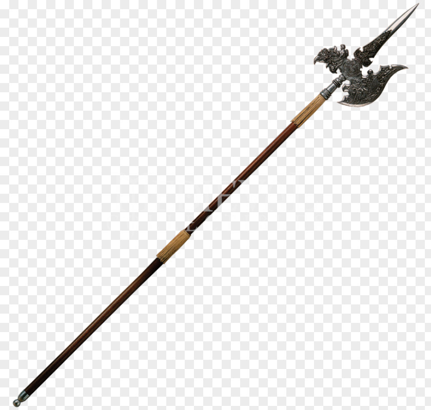 Halberd Transparent Image Dungeons & Dragons Weapon PNG