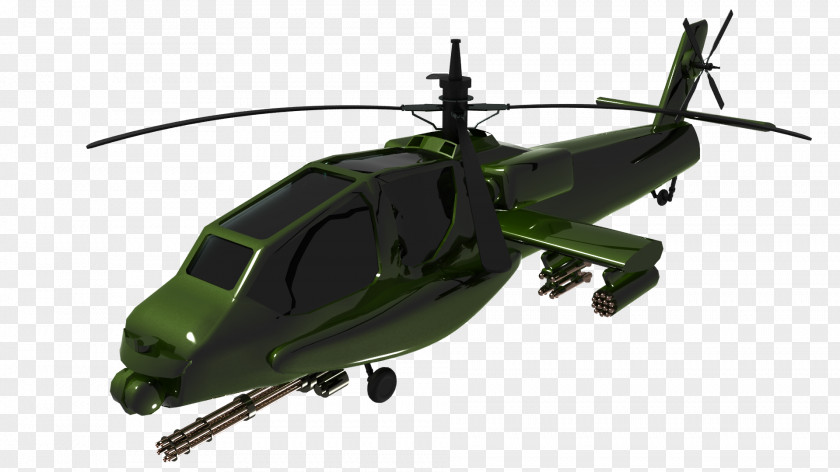 Helicopter Aircraft Boeing AH-64 Apache 3D Computer Graphics PNG
