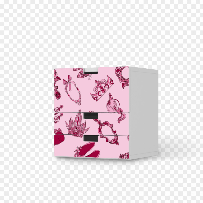 Pink Princess Commode Drawer M Petal Rectangle PNG