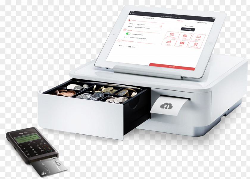 Simple Atmosphere Cash Register Touchscreen Point Of Sale Printer Epson PNG