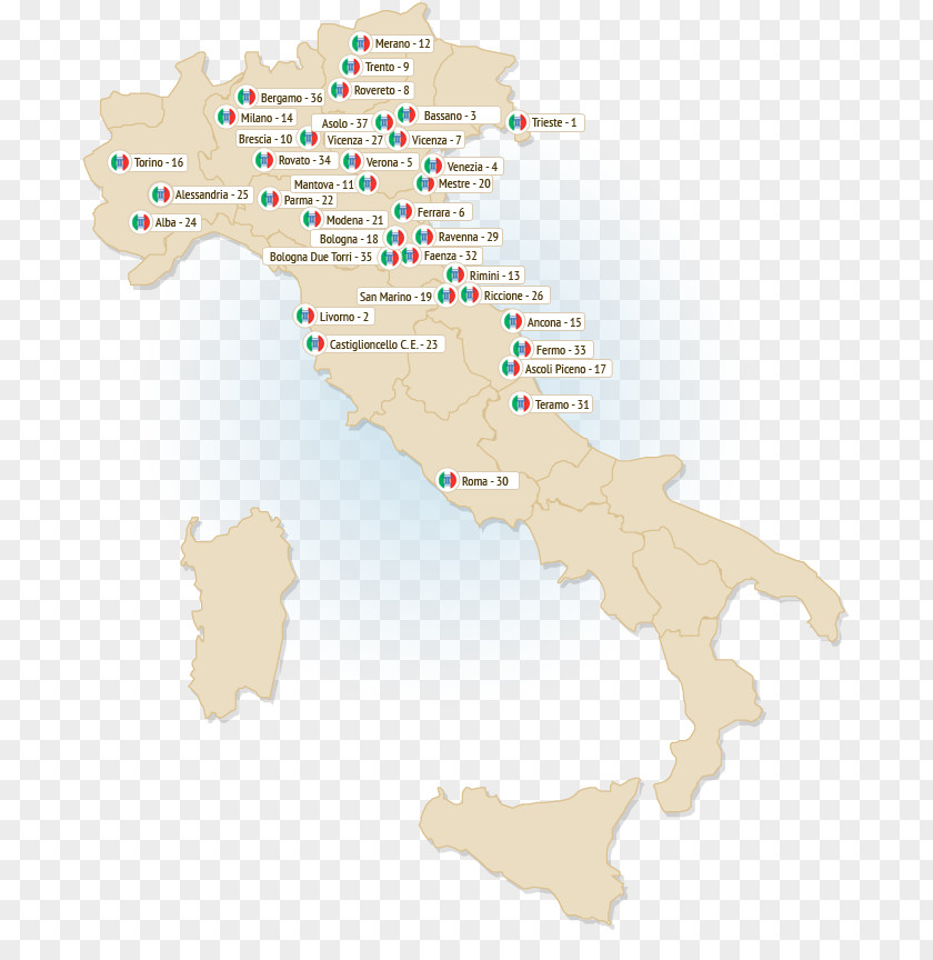 Italy Product Design Map Ecoregion PNG
