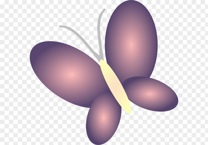 Lilac Butterfly Clip Art PNG