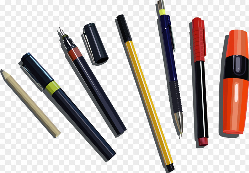 Pencil Mechanical Pen & Cases PNG