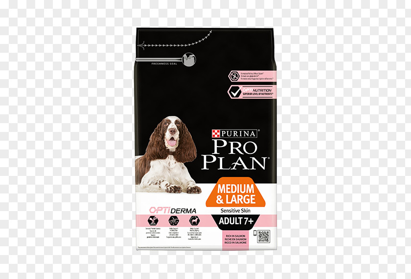 Supplement Elderly Dogs Dog Food Nestlé Purina PetCare Company Pro Plan Medium Puppy Sensitive Skin Rich In Salmon Optiderma Adult 7+ PNG